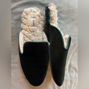 Birdies velvet slides size 7.5